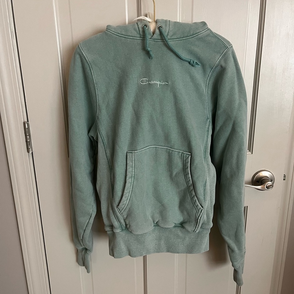 Champion Sage Green Reverse Weave Hoodie